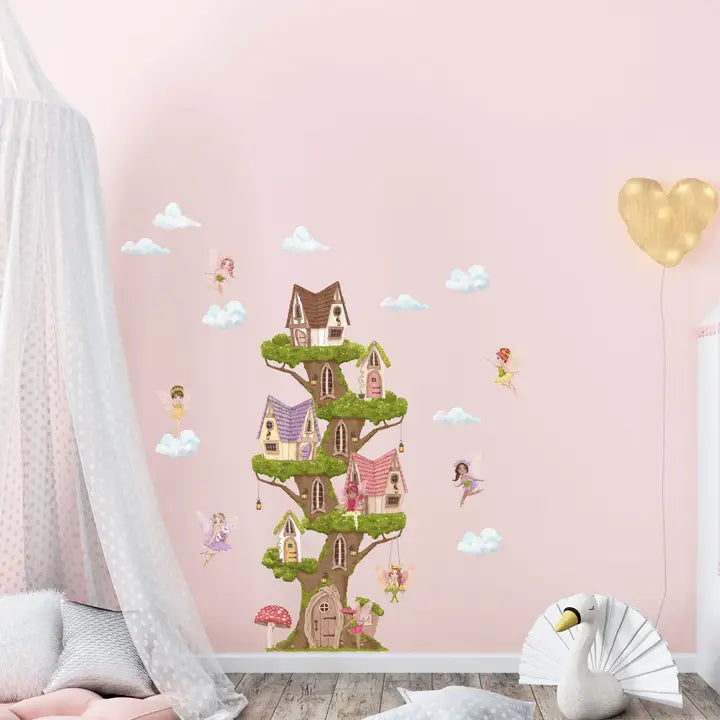 FAIRY & FLOWERS WALL SET WALL STICKERS INSPIRE MURALS FAIRY & FLOWERS WALL SET WALL STICKERS INSPIRE MURALS