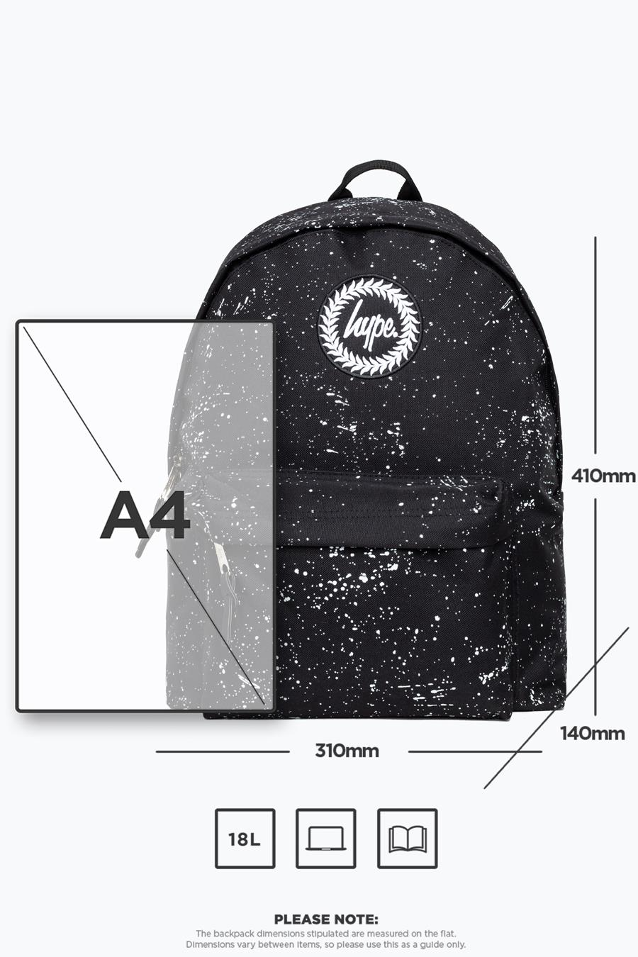 Hype Black with White Speckle Backpack – Swadha's - Main Image